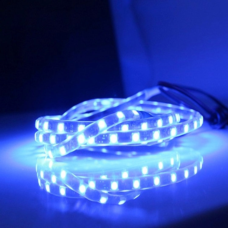 5 PCS Flow Style 45 LED 3528 SMD Waterproof Flexible Car Strip Light for Car Decoration, DC 12V, Length: 90cm(Blue Light) - Decorative Lights by PMC TechLife | Online Shopping South Africa | PMC TechLife | Buy Now Pay Later Mobicred