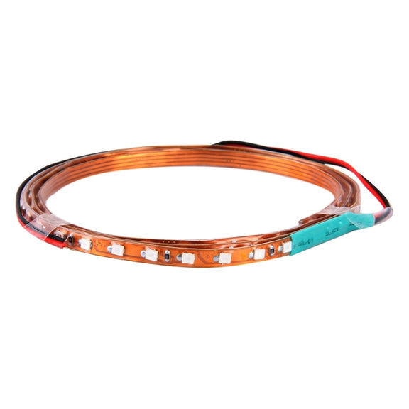 5 PCS Flow Style 45 LED 3528 SMD Water-resistant Flexible Car Strip Light for Car Decoration, DC 12V, Length: 90cm(Green Light)