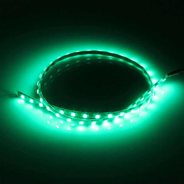 5 PCS Flow Style 45 LED 3528 SMD Water-resistant Flexible Car Strip Light for Car Decoration, DC 12V, Length: 90cm(Green Light)