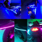 5 PCS Flow Style 45 LED 3528 SMD Water-resistant Flexible Car Strip Light for Car Decoration, DC 12V, Length: 90cm(Green Light)