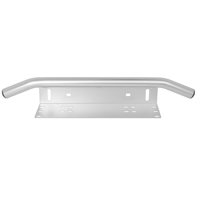 Universal License Plate Bumper Frame for Off-Road Jeep LED Work Light Bar Mounting Bracket with Front Bucket(Silver) - License Plate Covers & Frames by PMC Jewellery | Online Shopping South Africa | PMC Jewellery | Buy Now Pay Later Mobicred