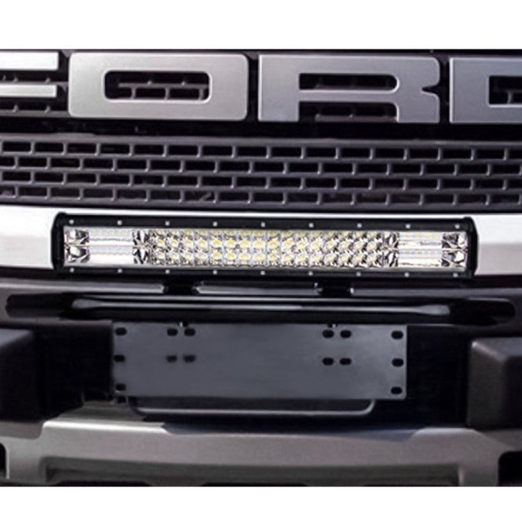 Universal License Plate Bumper Frame for Off-Road Jeep LED Work Light Bar Mounting Bracket with Front Bucket(Silver) - License Plate Covers & Frames by PMC Jewellery | Online Shopping South Africa | PMC Jewellery | Buy Now Pay Later Mobicred