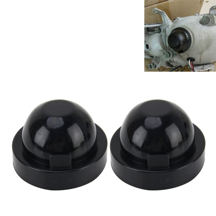 2 PCS K90 Universal Car LED Headlight HID Xenon Lamp Silicone Dust Cover Seal Caps Car Dust Cover Waterproof Dustproof Sealing Headlamp Cover for Car Retrofit, Inner Diameter: 9cm - free shipping - PMC TechLife - Order now!