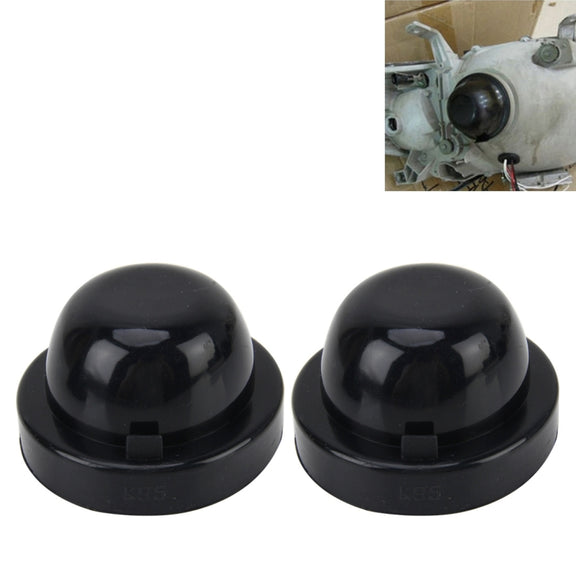 2 PCS K95 Universal Car LED Headlight HID Xenon Lamp Silicone Dust Cover Seal Caps Car Dust Cover Water-resistant Dustproof Sealing Headlamp Cover for Car Retrofit, Inner Diameter: 9.5cm