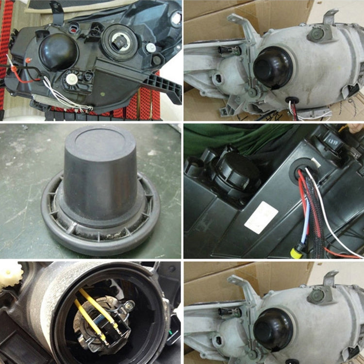 2 PCS K100 Universal Car LED Headlight HID Xenon Lamp Silicone Dust Cover Seal Caps Car Dust Cover Waterproof Dustproof Sealing Headlamp Cover for Car Retrofit, Inner Diameter: 10cm - Car Light Accessories by PMC TechLife | Online Shopping South Africa | PMC TechLife | Buy Now Pay Later Mobicred