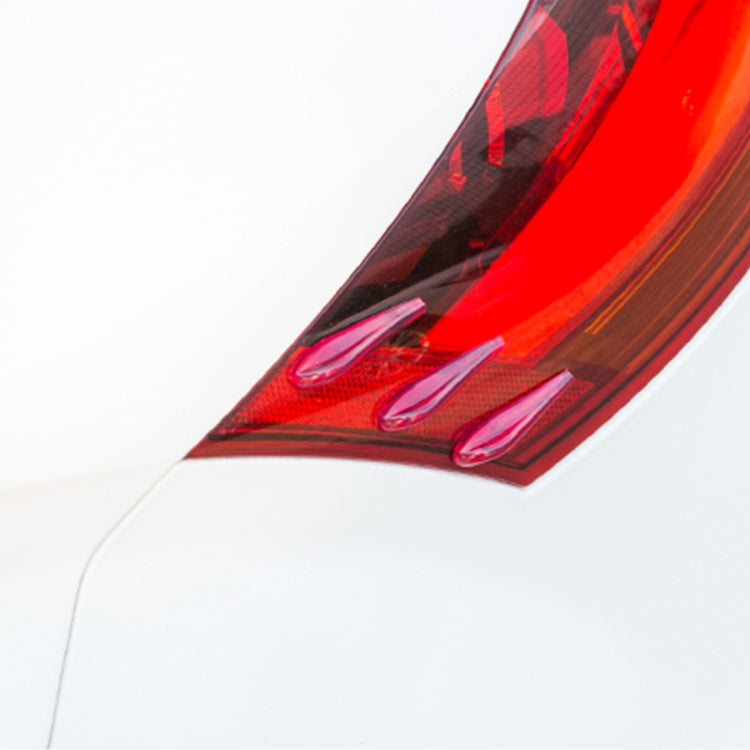 6 PCS Universal Resin Rear Spoiler Car Auto Rear Spoiler Exterior Rear Spoiler Kit Car Crash Strip Spoiler Routed Board Mute Rectifier Noise Reduction Spoiler(Red) - Decorative Sticker by PMC TechLife | Online Shopping South Africa | PMC TechLife