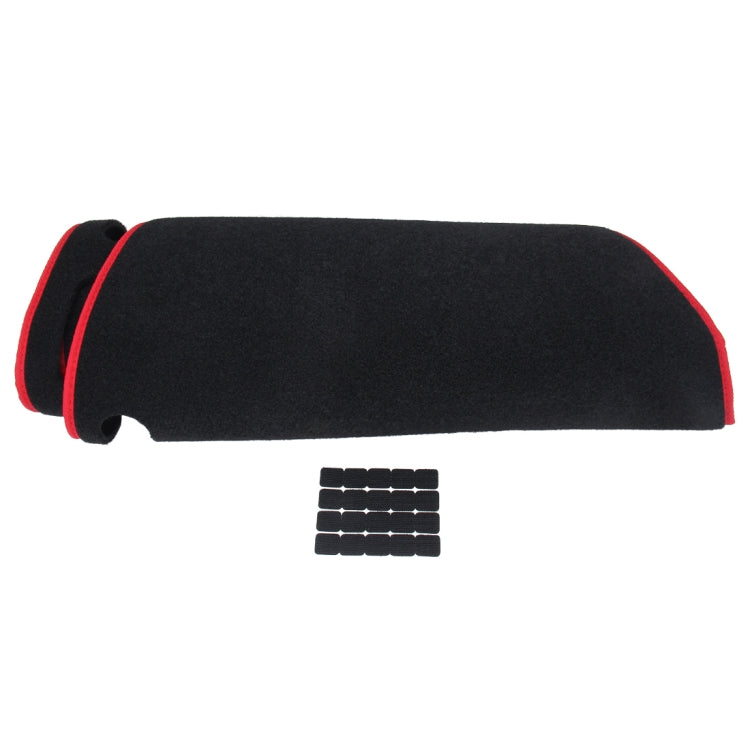 Left-hand Drive Car Dashboard Instrument Panel Sunscreen Car Mats Hood Cover for Mercedes-Benz C-Class 2015-2018 (Please note the model and year)(Red)