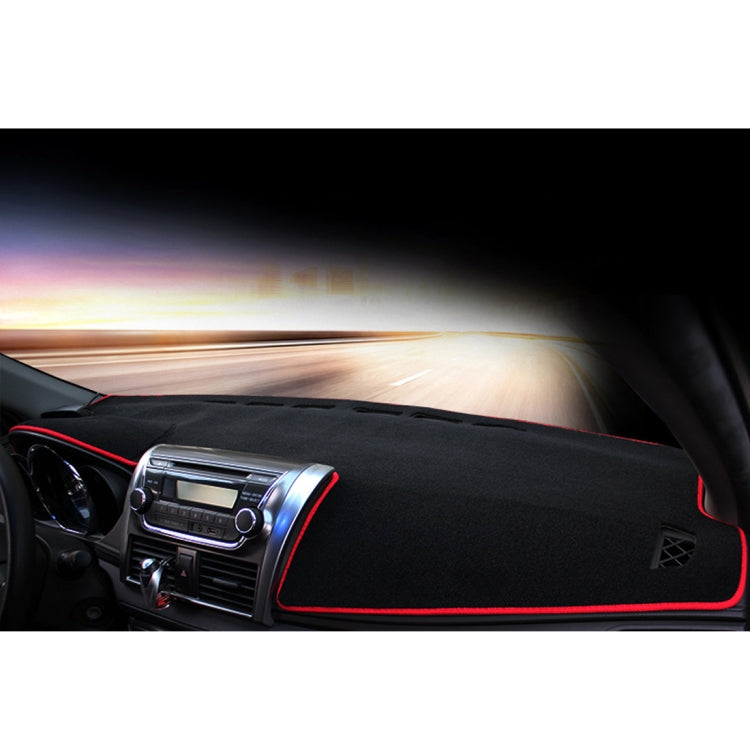 Left-hand Drive Car Dashboard Instrument Panel Sunscreen Car Mats Hood Cover for Mercedes-Benz C-Class 2015-2018 (Please note the model and year)(Red)