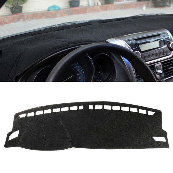 Left-hand Drive Dark Mat Car Dashboard Cover Car Light Pad Instrument Panel Sunscreen Car Mats for Volkswagen Lavida 2018~2019 Year (Please note the model and year)(Black)