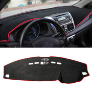 Left-hand Drive Dark Mat Car Dashboard Cover Car Light Pad Instrument Panel Sunscreen Car Mats for Land Rover Discovery 4 (Please note the model and year)(Red)