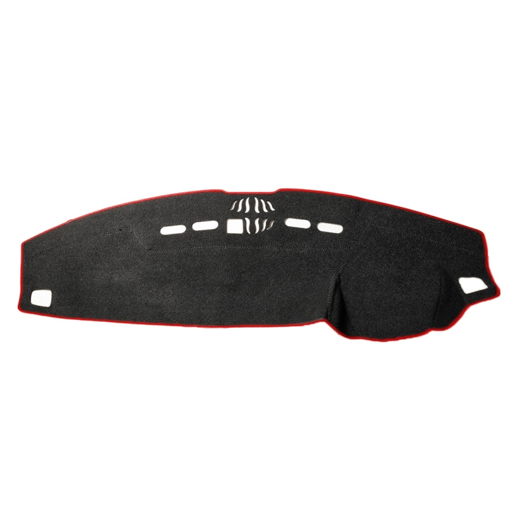 Left-hand Drive Dark Mat Car Dashboard Cover Car Light Pad Instrument Panel Sunscreen Car Mats for Land Rover Discovery 4 (Please note the model and year)(Red)