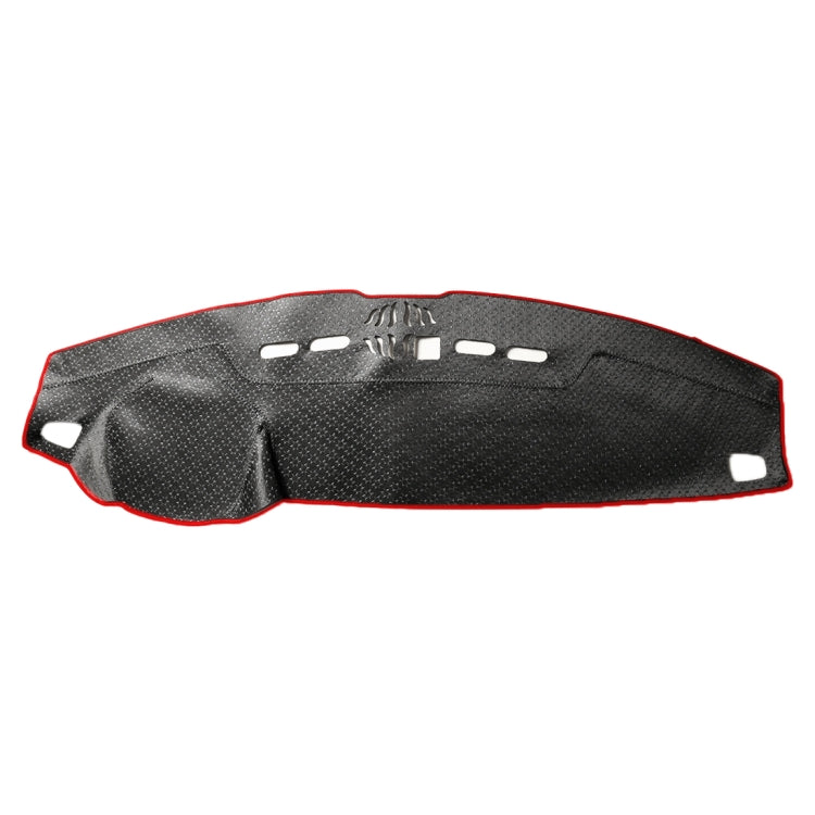 Left-hand Drive Dark Mat Car Dashboard Cover Car Light Pad Instrument Panel Sunscreen Car Mats for Land Rover Discovery 4 (Please note the model and year)(Red)