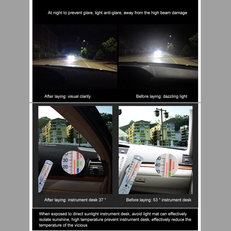 Car Light Pad Instrument Panel Sunscreen Mats Hood Cover for Nissan 14 Sylphy (Please note the model and year)(Black)
