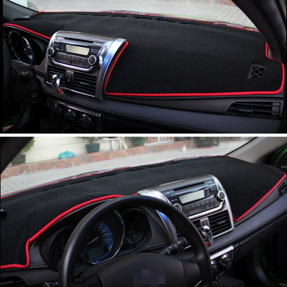 Car Light Instrument Panel Sunscreen Dark Mats Cover for Venucia B50 / R50(Red)