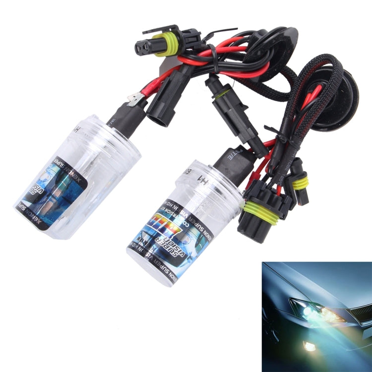 2PCS DC12V 35W H1 2800 LM HID Xenon Light Single Beam Super Vision Waterproof Head Lamp, Color Temperature: 6000K(White Light) - Xenon Lights by PMC TechLife | Online Shopping South Africa | PMC TechLife | Buy Now Pay Later Mobicred