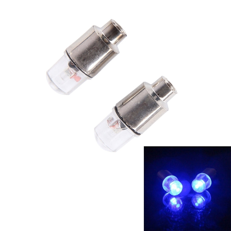 2 PCS Valve Cap Light Wheel Tyre Lamp With Battery for Car / Motorbike / Bike(Blue Light) - Decorative Lights by PMC Jewellery | Online Shopping South Africa | PMC Jewellery | Buy Now Pay Later Mobicred