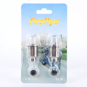 2 PCS Valve Cap Light Wheel Tyre Lamp With Battery for Car / Motorbike / Bike(Blue Light)