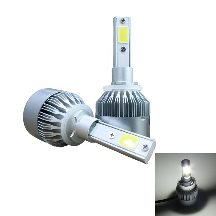 2pcs 880/881 18W 1800LM 6000K Waterproof IP68 Car Auto LED Headlight with 2 COB LED Lamps, DC 9-36V(White Light) - LED Headlamps by PMC TechLife | Online Shopping South Africa | PMC TechLife | Buy Now Pay Later Mobicred
