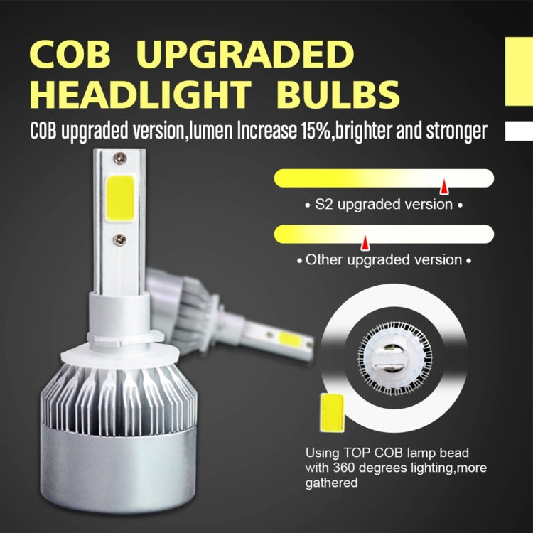 2pcs 880/881 18W 1800LM 6000K Waterproof IP68 Car Auto LED Headlight with 2 COB LED Lamps, DC 9-36V(White Light) - LED Headlamps by PMC TechLife | Online Shopping South Africa | PMC TechLife | Buy Now Pay Later Mobicred