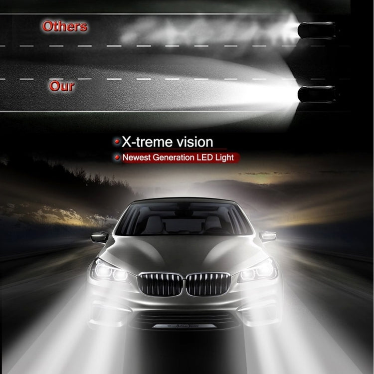 2pcs 9005 18W 1800LM 6000K Water-resistant IP68 Car Auto LED Headlight with 2 COB LED Lamps, DC 9-36V(White Light)