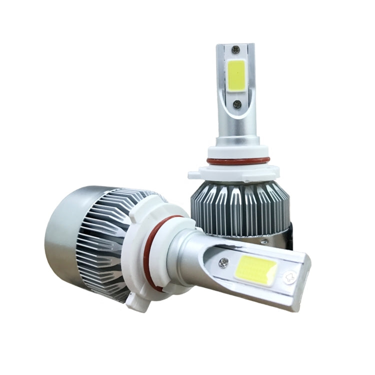 2 PCS C9 9006 18W 1800LM 6000K Waterproof IP68 Car Auto LED Headlight with 2 COB LED Lamps, DC 9-36V(White Light) - LED Headlamps by PMC TechLife | Online Shopping South Africa | PMC TechLife | Buy Now Pay Later Mobicred