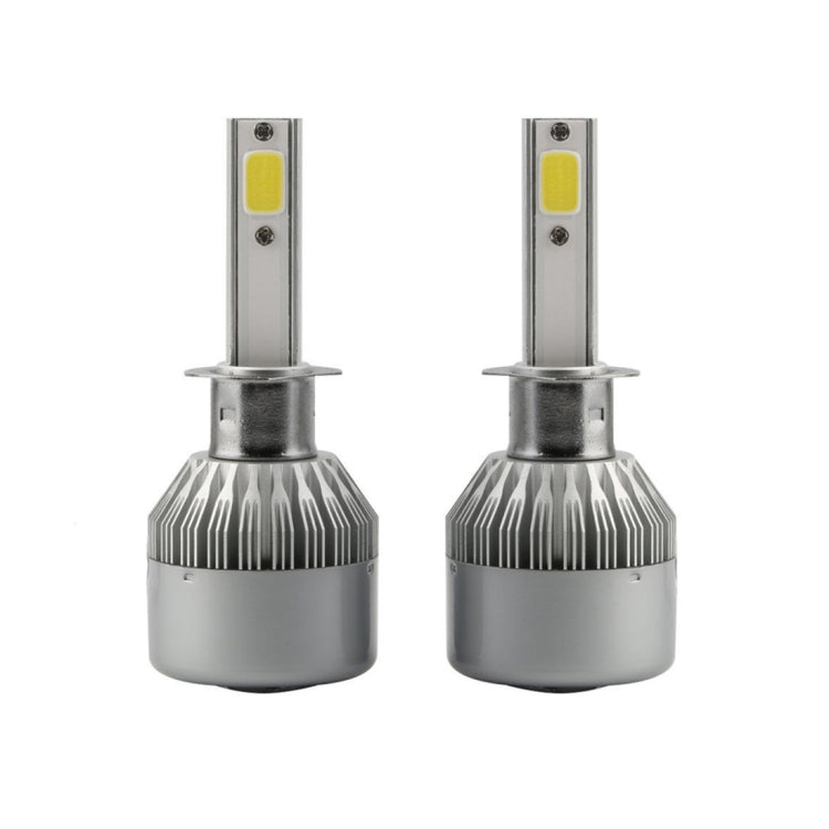 2pcs H1 18W 1800LM 6000K Waterproof IP68 Car Auto LED Headlight with 2 COB LED Lamps, DC 9-36V(White Light) - LED Headlamps by PMC TechLife | Online Shopping South Africa | PMC TechLife | Buy Now Pay Later Mobicred