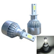 2pcs H3 18W 1800LM 6000K Waterproof IP68 Car Auto LED Headlight with 2 COB LED Lamps, DC 9-36V(White Light) - LED Headlamps by PMC TechLife | Online Shopping South Africa | PMC TechLife | Buy Now Pay Later Mobicred
