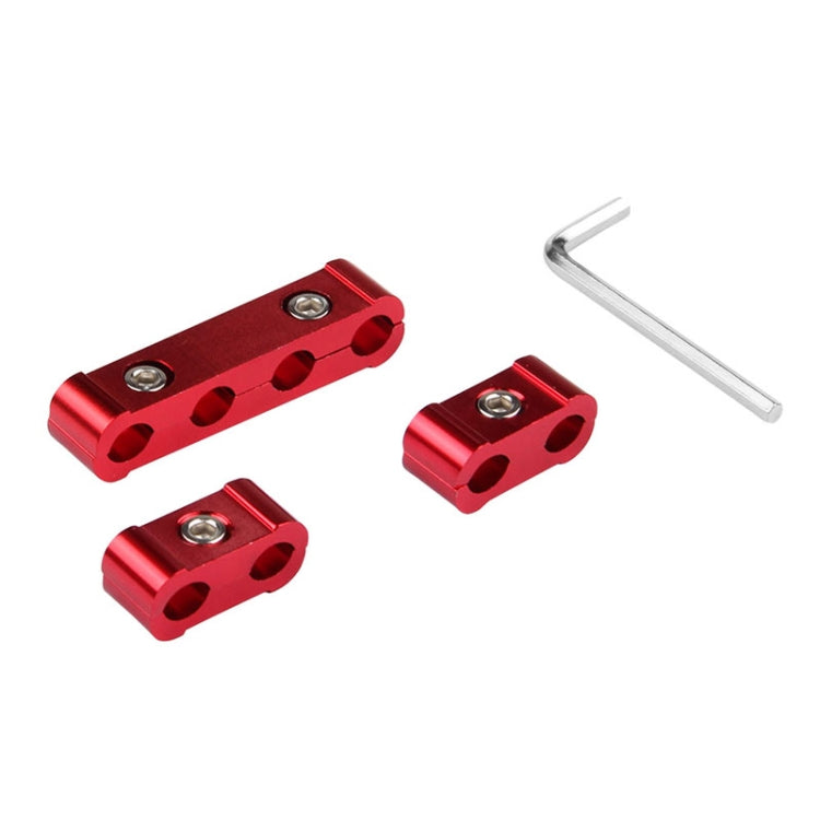 3 PCS Aluminum Engine Spark Plug Wire Separator Divider Organizer Clamp Kit (Red) - Booster Cable & Clip by PMC TechLife | Online Shopping South Africa | PMC TechLife | Buy Now Pay Later Mobicred