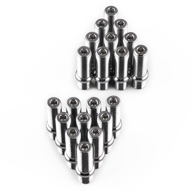 20 PCS 5.8cm Universal Car Modification Extended Wheels Stud Conversion M12x1.25 to M12x1.5 Screw Adapter LN032 LN033 LN044 - Nuts & Bolts by PMC TechLife | Online Shopping South Africa | PMC TechLife | Buy Now Pay Later Mobicred