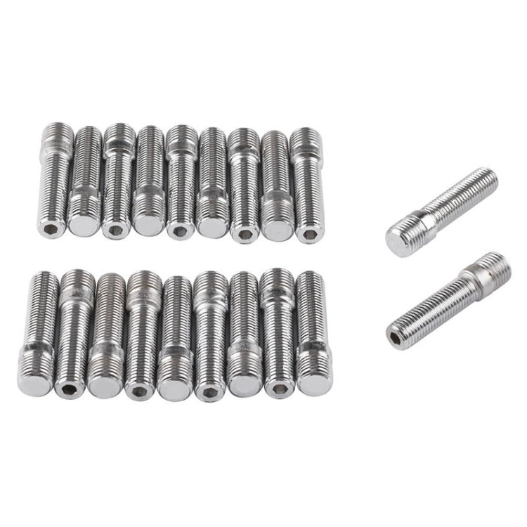 20 PCS 5.8cm Universal Car Modification Extended Wheels Stud Conversion M14x1.5 to M12x1.5 Screw Adapter LN032 LN033 LN044 - Nuts & Bolts by PMC TechLife | Online Shopping South Africa | PMC TechLife | Buy Now Pay Later Mobicred