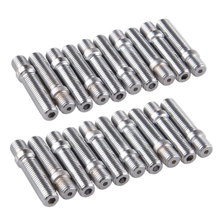 20 PCS 5.8cm Universal Car Modification Extended Wheels Stud Conversion M14x1.5 to M12x1.5 Screw Adapter LN032 LN033 LN044 - Nuts & Bolts by PMC TechLife | Online Shopping South Africa | PMC TechLife | Buy Now Pay Later Mobicred
