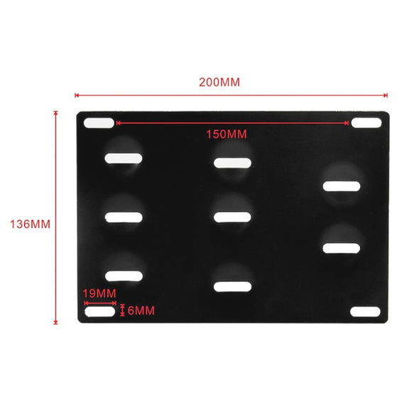 Car Front Bumper Tow Hook License Plate Mounting Bracket Holder for Subaru