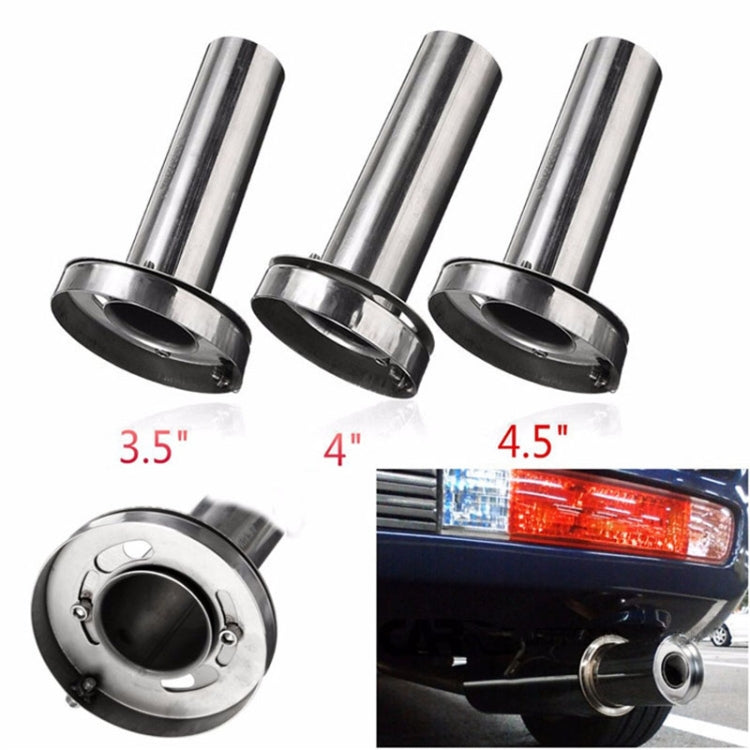 4.5 inch Universal Car 304 Stainless Steel Exhaust Pipe Muffler Adjustable Tail Muffler Tip - Exhaust Pipes by PMC TechLife | Online Shopping South Africa | PMC TechLife | Buy Now Pay Later Mobicred