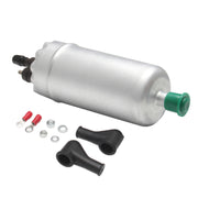 Car 140L/H High Flow In-Line Injection Fuel Pump External Electric Fuel Pump Flow 0580464038 for Mercedes-Benz / Renault / Peugeot / Opel / BMW / Citroen (Silver)