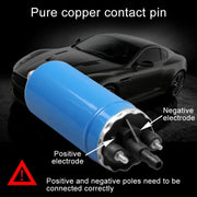 Car 140L/H High Flow In-Line Injection Fuel Pump External Electric Fuel Pump Flow 0580464038 for Mercedes-Benz / Renault / Peugeot / Opel / BMW / Citroen (Silver)