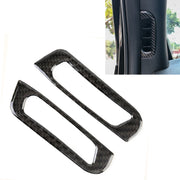 2 PCS Car A Column Air Outlet Carbon Fiber Decorative Sticker for Jeep Grand Cherokee 2011-2018