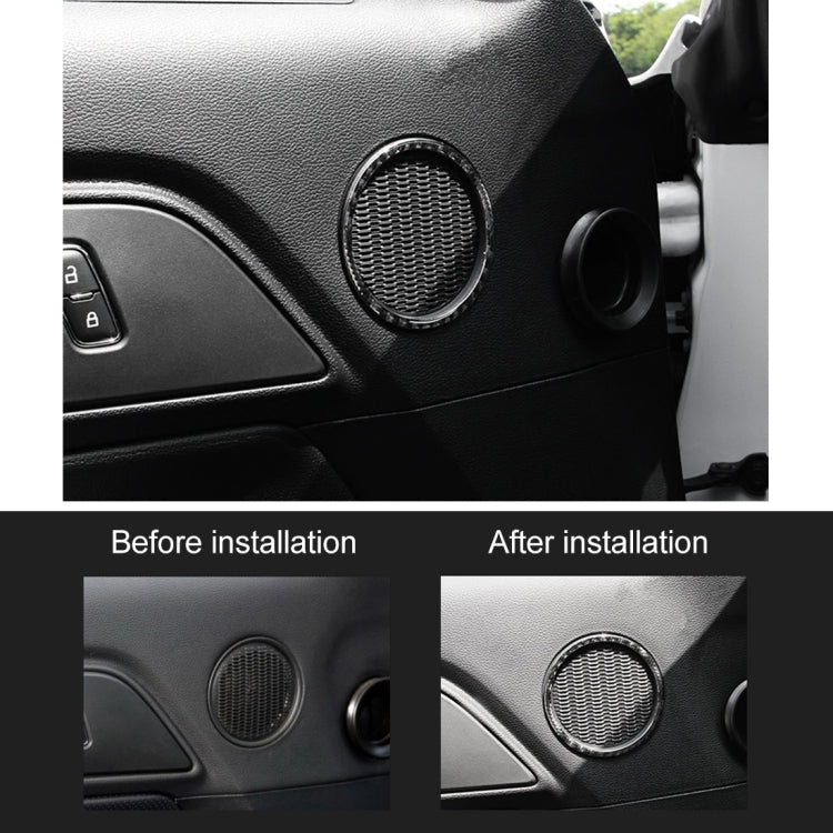 2 PCS Car Door Horn Trim Ring Decorative Sticker for Ford Mustang - Decoration Rings by PMC TechLife | Online Shopping South Africa | PMC TechLife | Buy Now Pay Later Mobicred