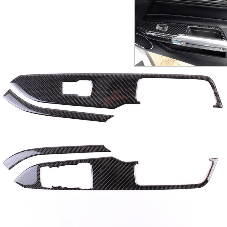4 PCS Car Door Lift Window Regulator Button Decorative Sticker for Ford Mustang 2015-2020 - free shipping - PMC TechLife - Order now!