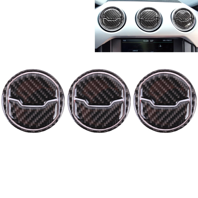 9 PCS Central Air Vents Cover Decorative Sticker Air Outlet Trim Ring for Ford Mustang 2015-2020 - Car Interior Mouldings by PMC TechLife | Online Shopping South Africa | PMC TechLife | Buy Now Pay Later Mobicred