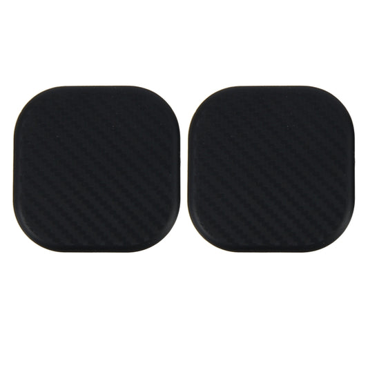 2 PCS Car Vehicle Carbon Fiber Texture Water Cup Pad Mat for Phone / GPS/ MP4/ MP3, Size: 6.5*6.5*0.3cm - free shipping - PMC Jewellery - Order now!