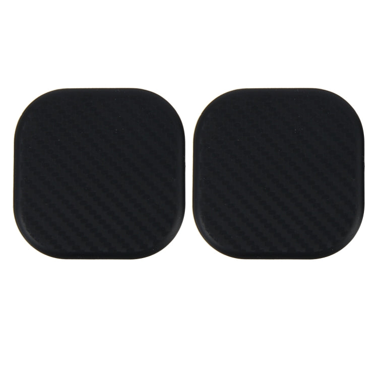 2 PCS Car Vehicle Carbon Fiber Texture Water Cup Pad Mat for Phone / GPS/ MP4/ MP3, Size: 6.5*6.5*0.3cm - free shipping - PMC Jewellery - Order now!