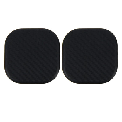 2 PCS Car Vehicle Carbon Fiber Texture Water Cup Pad Mat for Phone / GPS/ MP4/ MP3, Size: 6.5*6.5*0.3cm - free shipping - PMC Jewellery - Order now!