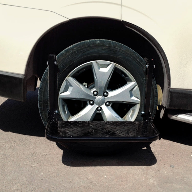Portable Folding Car Stairs Tyre Mount Steps Ladder for Pickup Trucks, Truck, SUV - Foot Pedal by PMC TechLife | Online Shopping South Africa | PMC TechLife | Buy Now Pay Later Mobicred