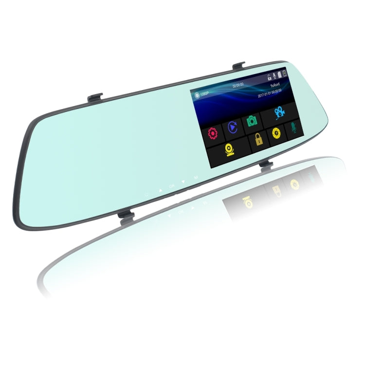G705 5 inch LCD Touch Screen Rear View Mirror Car Recorder with Separate Camera, 170 Degree Wide Angle Viewing, Support Loop Video / Motion Detection / G-Sensor / TF Card - Car DVRs by PMC TechLife | Online Shopping South Africa | PMC TechLife | Buy Now Pay Later Mobicred