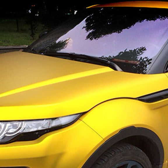 1.52 * 0.5m Water-resistant PVC Wire Drawing Brushed Chrome Vinyl Wrap Car Sticker Automobile Ice Film Stickers Car Styling Matte Brushed Car Wrap Vinyl Film (Gold)