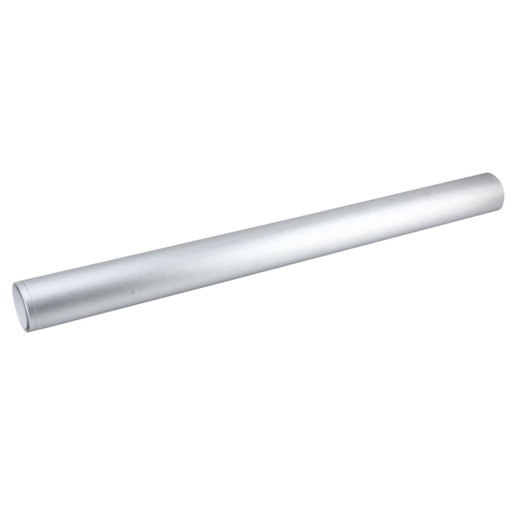 1.52 * 0.5m Water-resistant PVC Wire Drawing Brushed Chrome Vinyl Wrap Car Sticker Automobile Ice Film Stickers Car Styling Matte Brushed Car Wrap Vinyl Film (Silver)