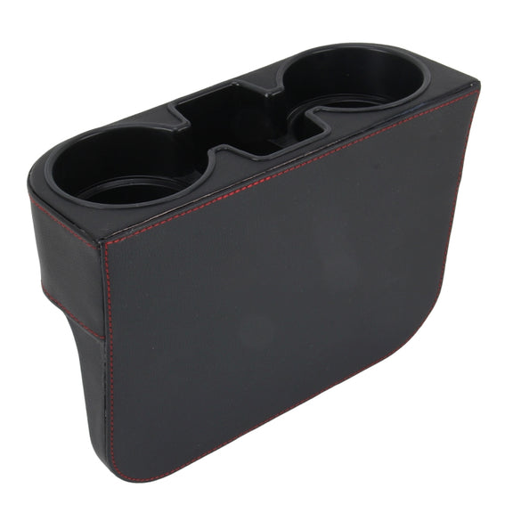 Car Seat Crevice Storage Box Cup Drink Holder Auto Pocket Stowing Tidying for Phone Pad Card Coin Case Car Accessories(Black)