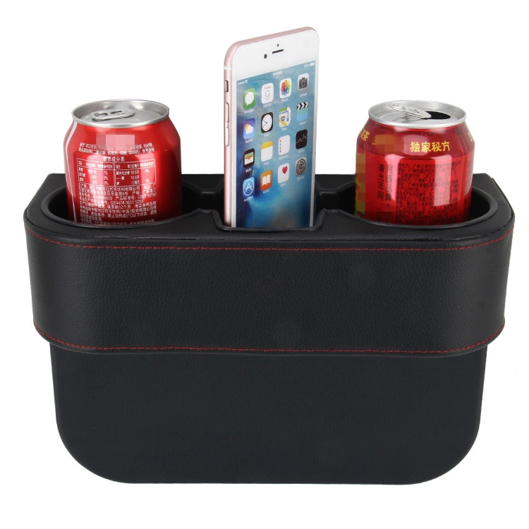 Car Seat Crevice Storage Box Cup Drink Holder Auto Pocket Stowing Tidying for Phone Pad Card Coin Case Car Accessories(Black) - Car Drink Holders by PMC Jewellery | Online Shopping South Africa | PMC Jewellery | Buy Now Pay Later Mobicred
