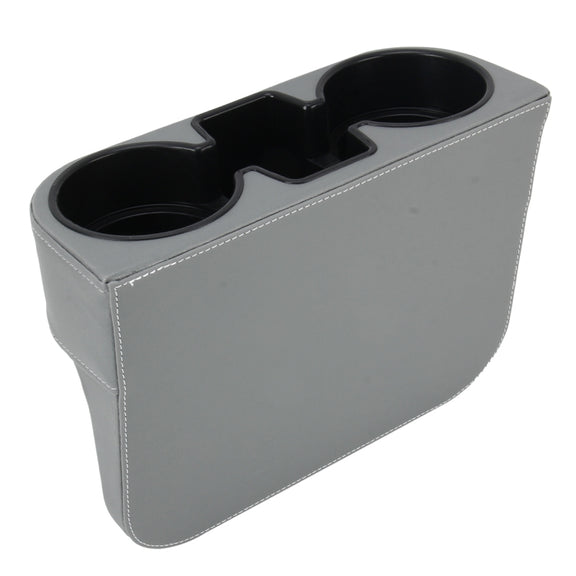 Car Seat Crevice Storage Box Cup Drink Holder Auto Pocket Stowing Tidying for Phone Pad Card Coin Case Car Accessories(Grey)