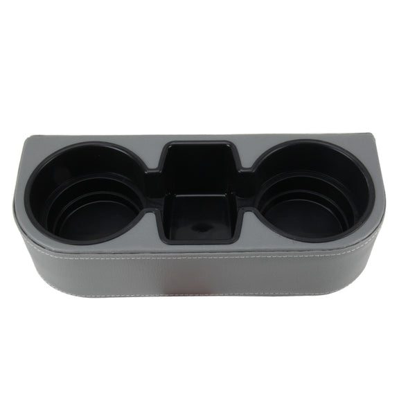 Car Seat Crevice Storage Box Cup Drink Holder Auto Pocket Stowing Tidying for Phone Pad Card Coin Case Car Accessories(Grey)